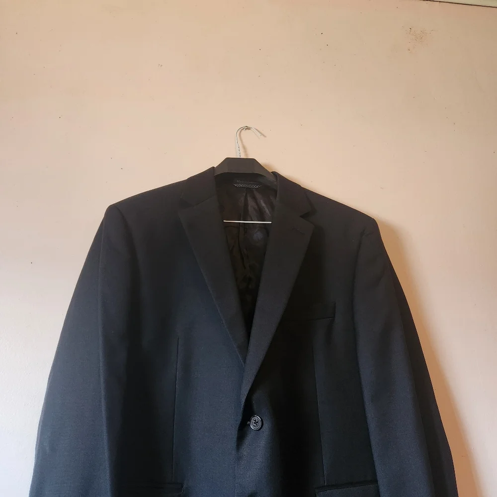 Lauren Ralph Lauren Men's Black Wool Blend Suit Jacket Size 42S EUC - Picture 3 of 6